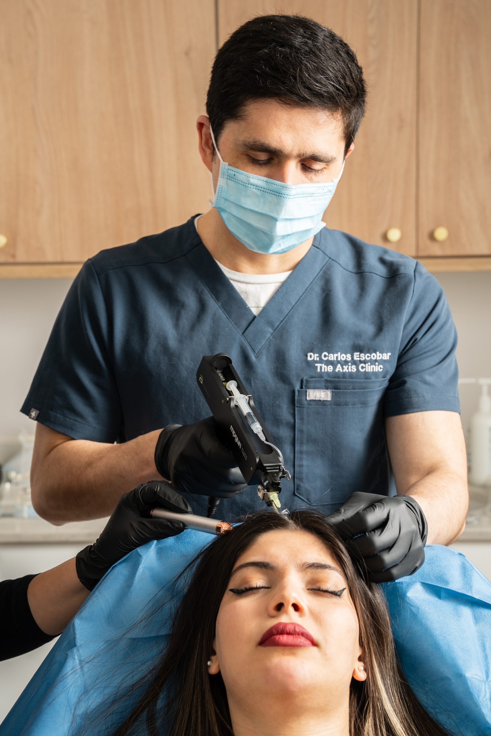 PRP hair restoration treatment at The Axis Clinic in North London to stimulate natural hair growth and improve scalp health