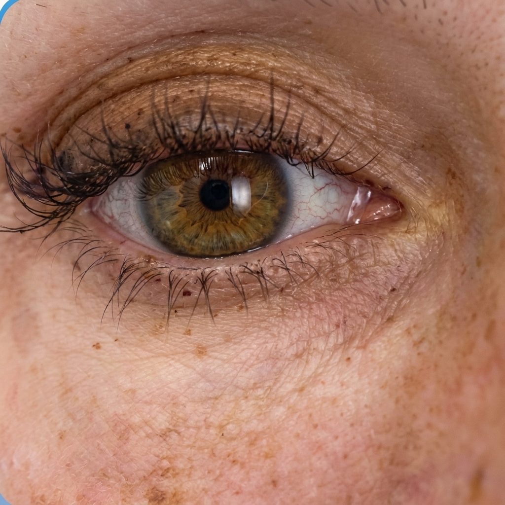 After: Juvelook tear trough before and after, smoother under-eye skin