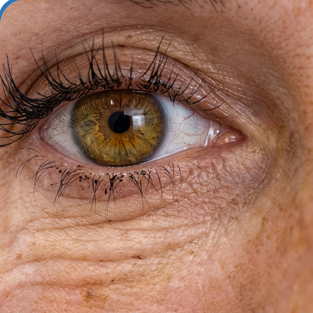 Before: Juvelook tear trough before and after, smoother under-eye skin